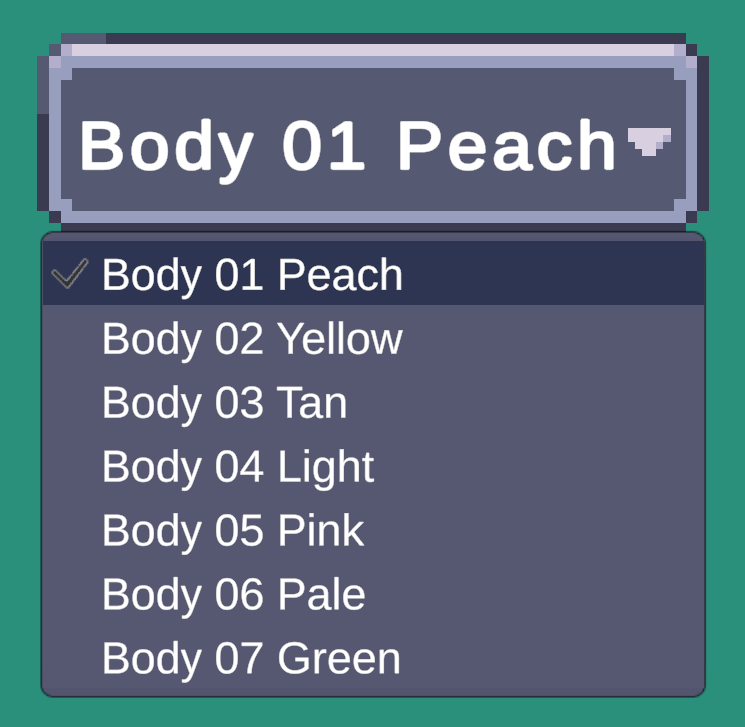 Dropdown Layer Selector